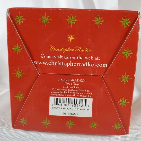 Christopher Radko Santas Around The World Ornament In Box 3D Christmas - Picture 13 of 13